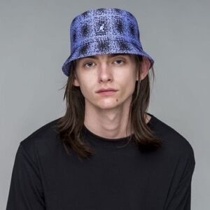 Kangol Grunge Plaid Bin-DEEP SPRINGS/ICED LILAC hat